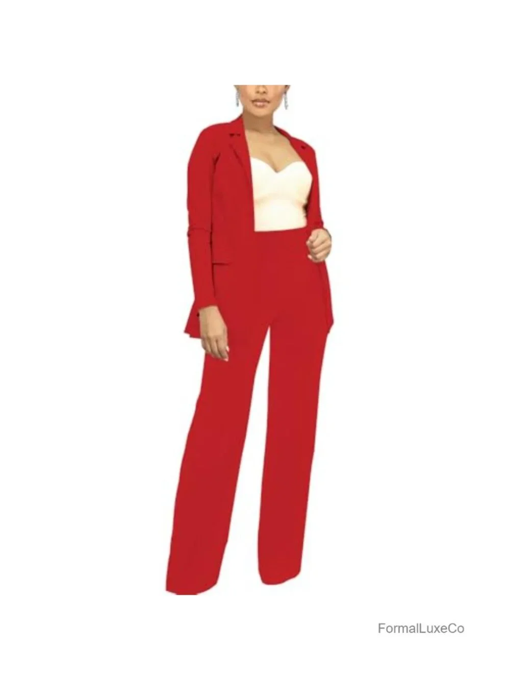 Casual Open Front Long Sleeve Work Business Blazer Jacket